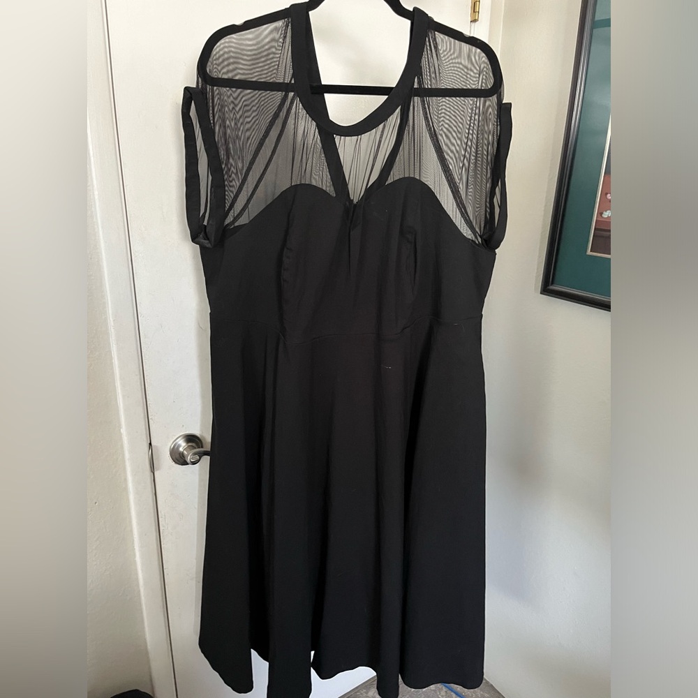 Torrid mesh black dress